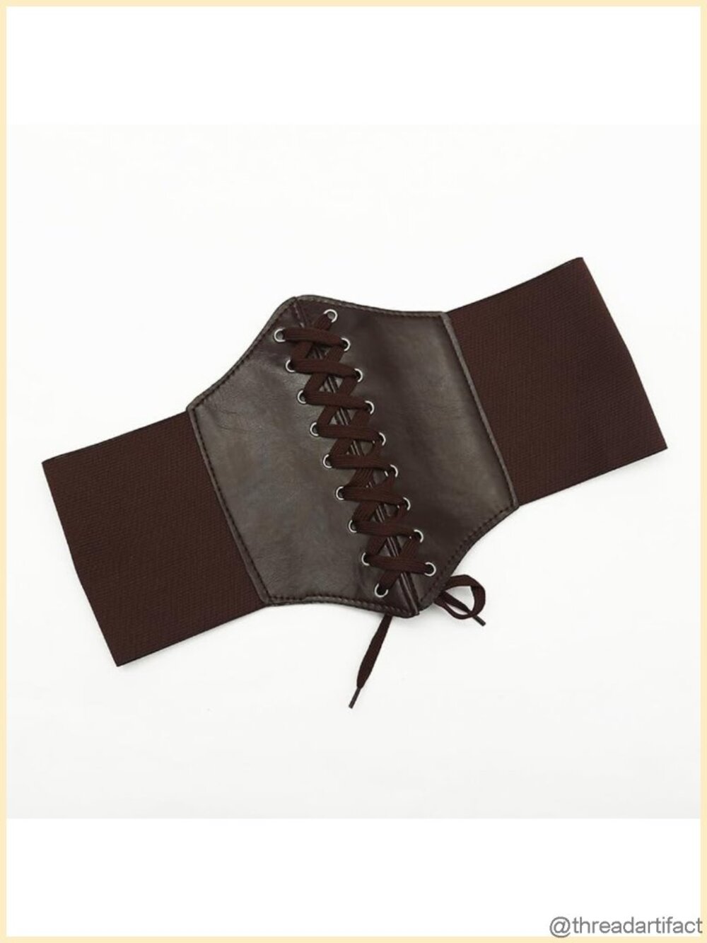 Lace-up Corset Belt Women Medieval Underbust Waist Cinch Accessory